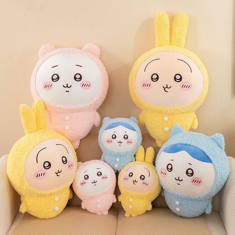 Peluche de fiesta de pijamas de Chiikawa – Usagi, Hachiware, Chiikawa – 20/30/40/50/60 cm