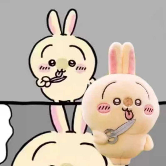 Chiikawa Japanese Plush Keychain Collection-Scissors Series Chiikawa, Usagi,Hachiware Plush Dolls & Keychains