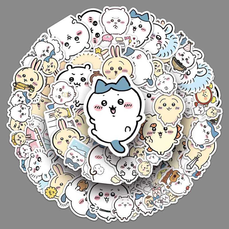50pcs Chiikawa Cute Sticker Pack – 50pcs Kawaii Expression & Decoration Stickers