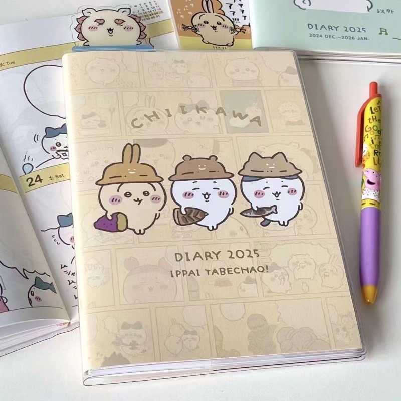2025 New Chiikawa Cute Planner for Students - Colorful Pages Notebook