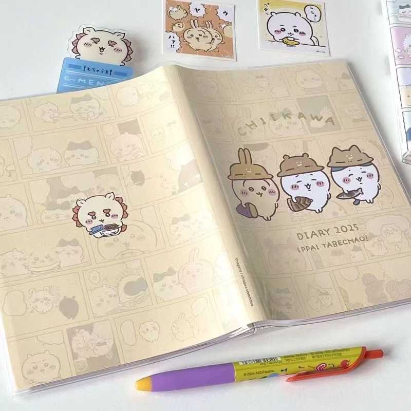 2025 New Chiikawa Cute Planner for Students - Colorful Pages Notebook