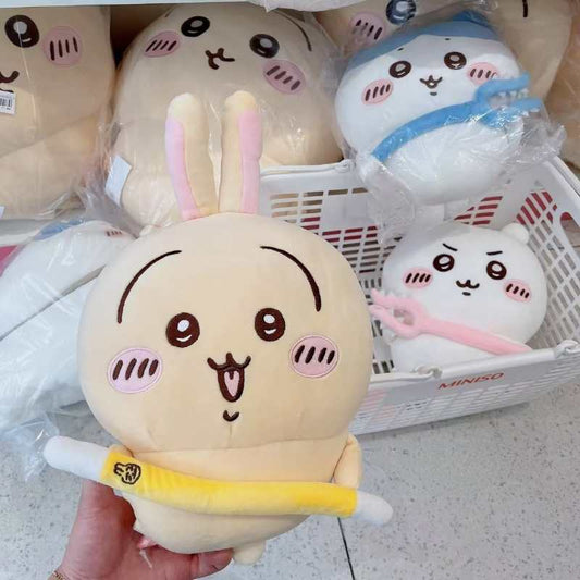 28cm Chiikawa Usagi Hachiware Battle Stick Plush Plushie