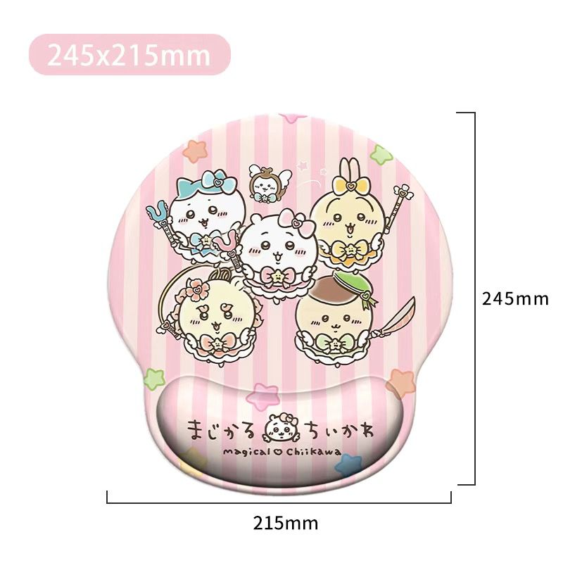Adorable Cartoon Wrist Rest Mouse Pad - Cute Kawaii Design for Women, Ideal for Keyboard Tray & Mouse Pad