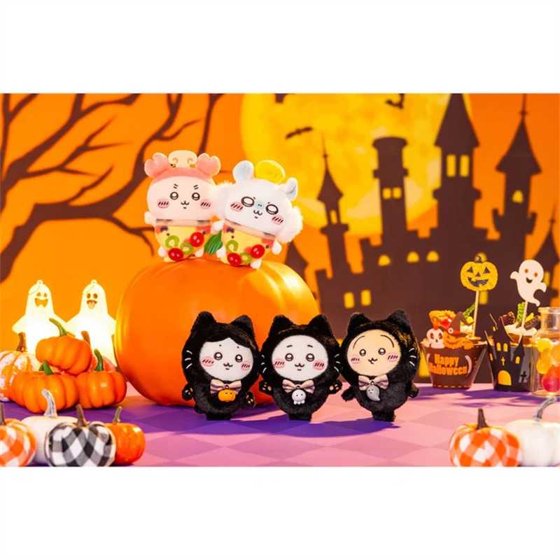 Chiikawa Halloween Black Cat Usagi Keychain – Cute Bag Charm Pendant