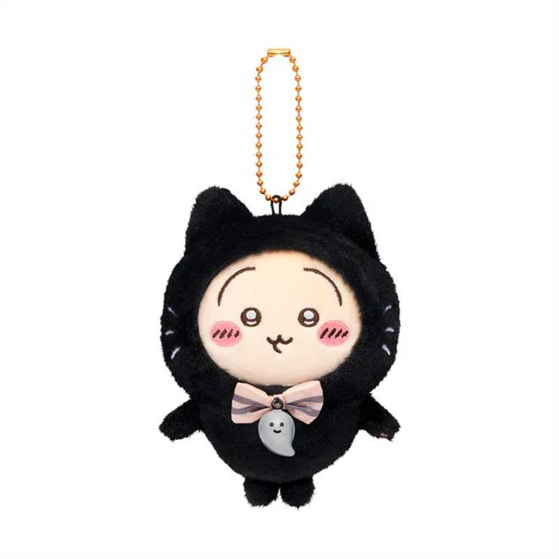 Chiikawa Halloween Black Cat Usagi Keychain – Cute Bag Charm Pendant