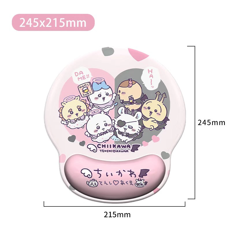 Adorable Cartoon Wrist Rest Mouse Pad - Cute Kawaii Design for Women, Ideal for Keyboard Tray & Mouse Pad