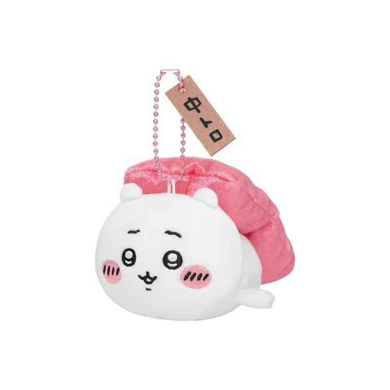 Cute Chiikawa Usagi Hachiware Bear Sushi Plush Keychain Gift - Adorable Collectible Toy