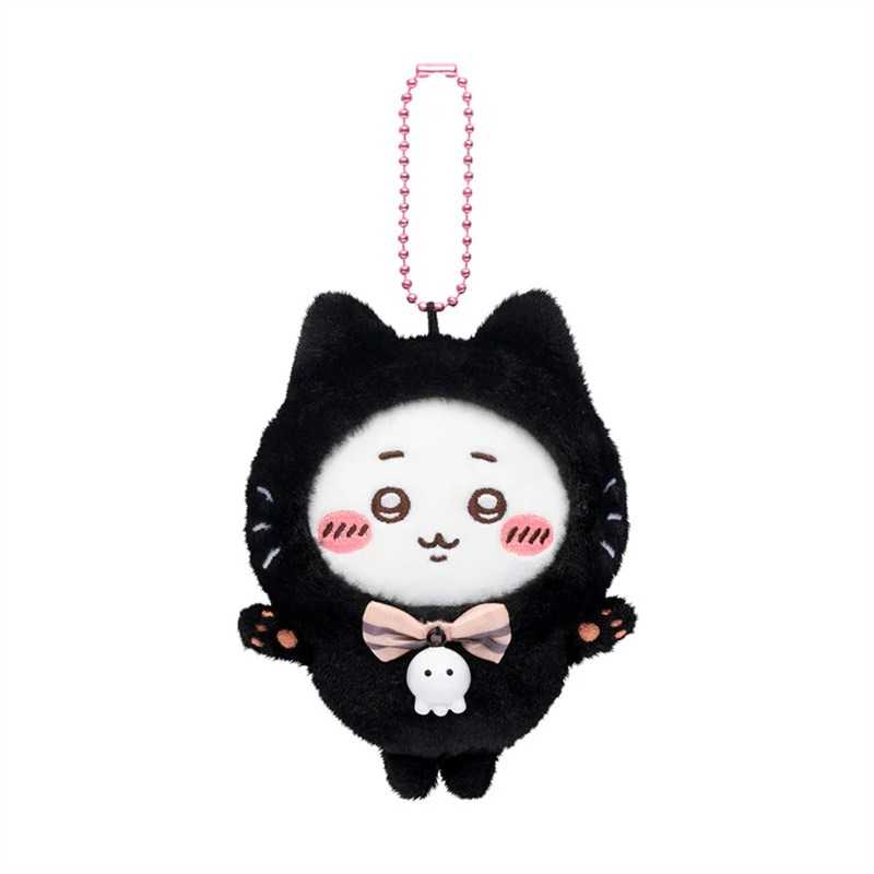 Chiikawa Halloween Black Cat Usagi Keychain – Cute Bag Charm Pendant