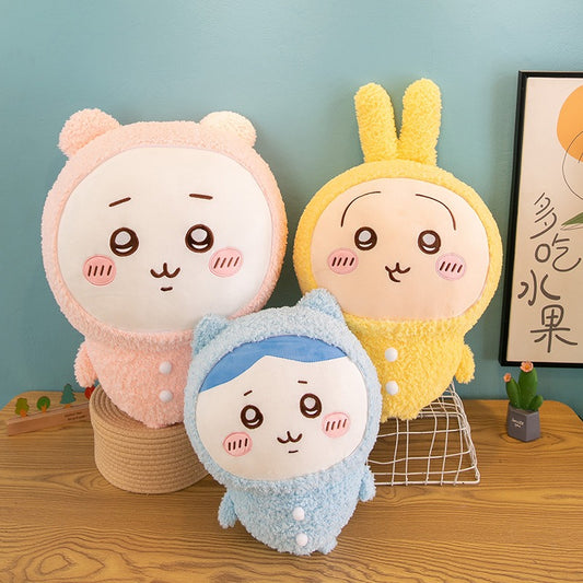 Chiikawa Pajama Party Plush Toy – Usagi, Hachiware, Chiikawa – 20/30/40/50/60cm