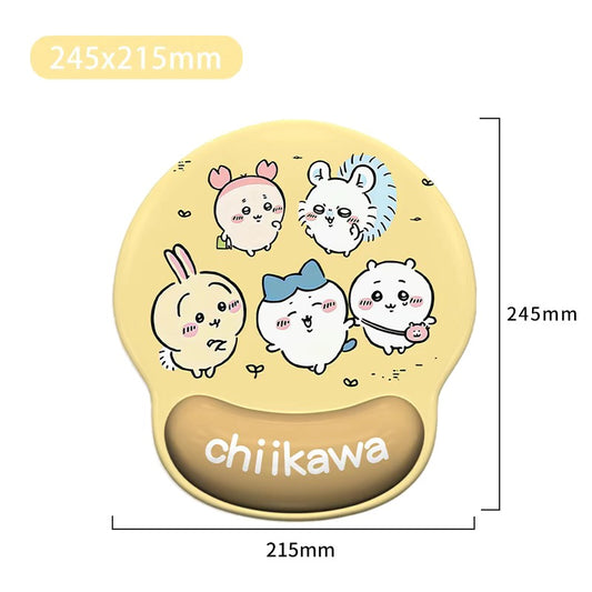 Adorable Cartoon Wrist Rest Mouse Pad - Cute Kawaii Design for Women, Ideal for Keyboard Tray & Mouse Pad