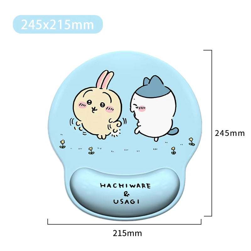 Adorable Cartoon Wrist Rest Mouse Pad - Cute Kawaii Design for Women, Ideal for Keyboard Tray & Mouse Pad