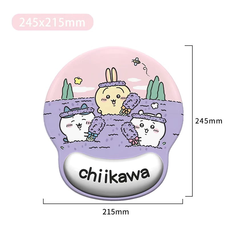 Adorable Cartoon Wrist Rest Mouse Pad - Cute Kawaii Design for Women, Ideal for Keyboard Tray & Mouse Pad