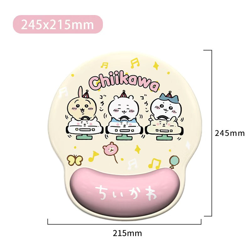 Adorable Cartoon Wrist Rest Mouse Pad - Cute Kawaii Design for Women, Ideal for Keyboard Tray & Mouse Pad