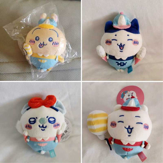 Amusement Park Series Chiikawa Usagi Momonga Plush Keychain Gift