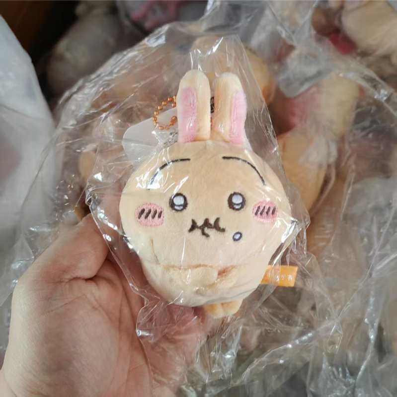 Angry Chiikawa Usagi Hachiware Rakko Momonga Cute Keychain Doll