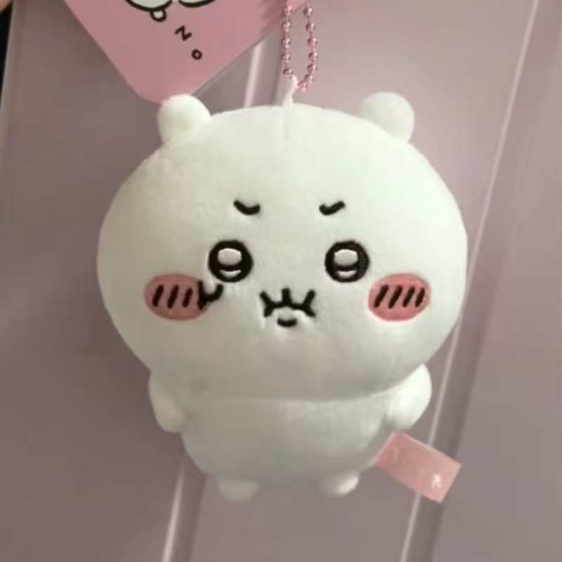 Angry Chiikawa Usagi Hachiware Rakko Momonga Cute Keychain Doll