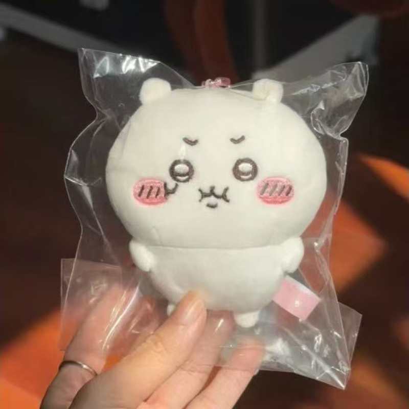 Angry Chiikawa Usagi Hachiware Rakko Momonga Cute Keychain Doll