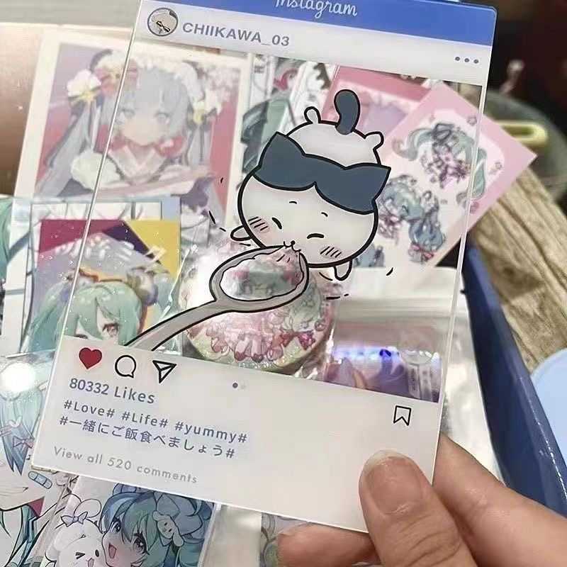 Chiikawa Acrylic Mukbang Card - INS High-Quality Photo Prop & Decoration