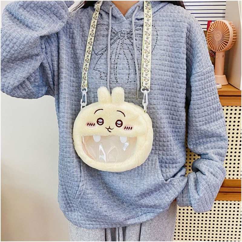 20cm Chiikawa Hachiware Usagi Fuzzy Ita Bag Crossbody