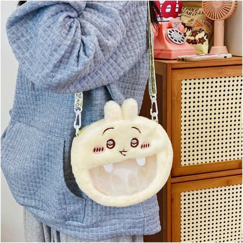 20cm Chiikawa Hachiware Usagi Fuzzy Ita Bag Crossbody