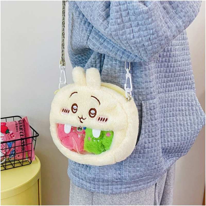 20cm Chiikawa Hachiware Usagi Fuzzy Ita Bag Crossbody
