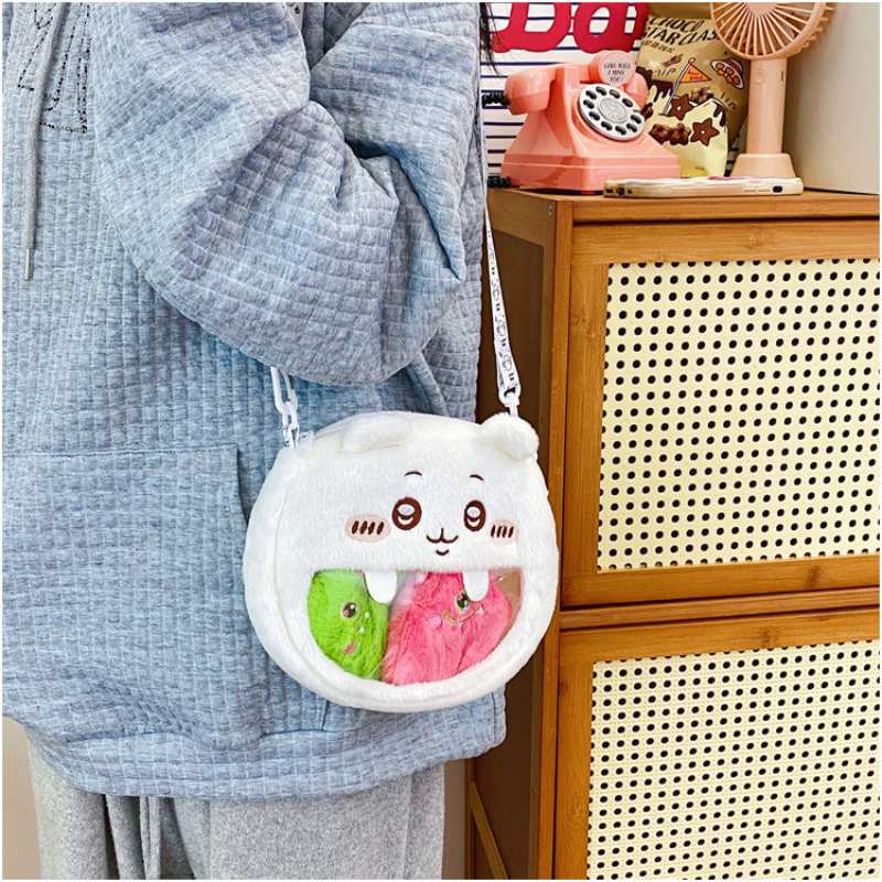 20cm Chiikawa Hachiware Usagi Fuzzy Ita Bag Crossbody
