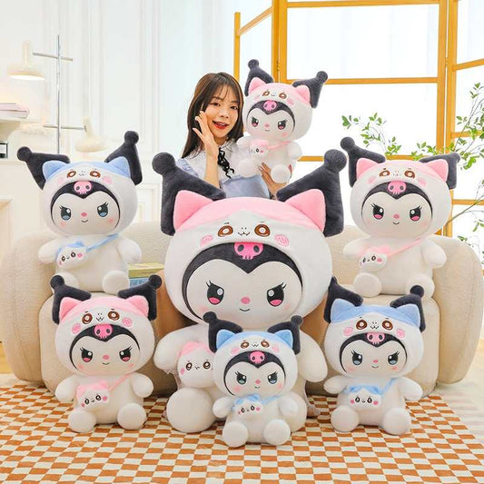Chiikawa Little Eight Transforms Into Kuromi Plush Toy - Girl Sleep Doll Big Demon Pillow