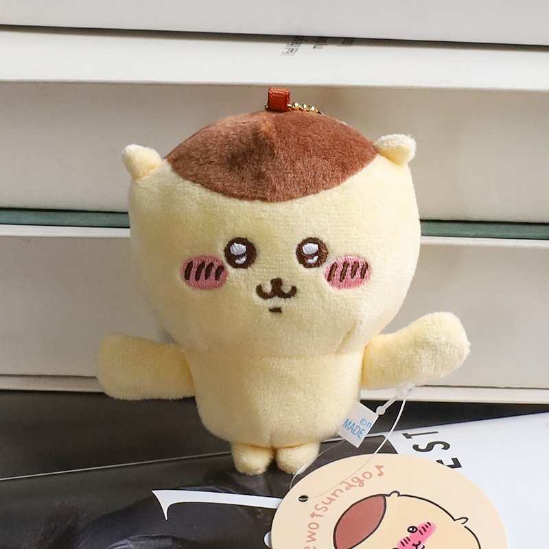 Juego de llaveros de felpa magnéticos de mano en mano de Chiikawa: Usagi, Hachiware, Chiikawa, Momonga, Shisa, Rakko