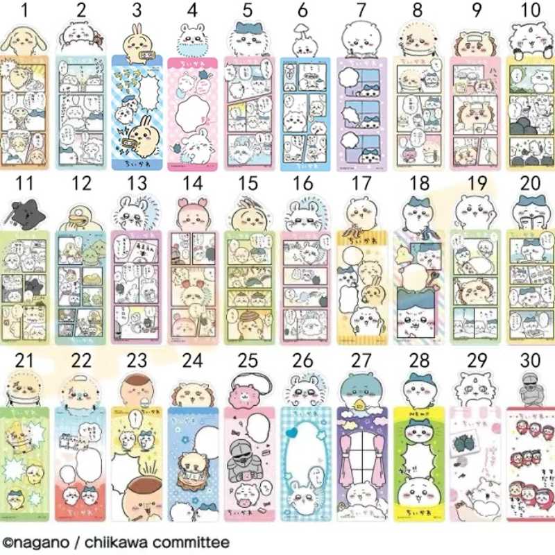 Set de marcapáginas estilo Chiikawa: adorables marcapáginas decorativos con fotos de Hachiware y Usagi