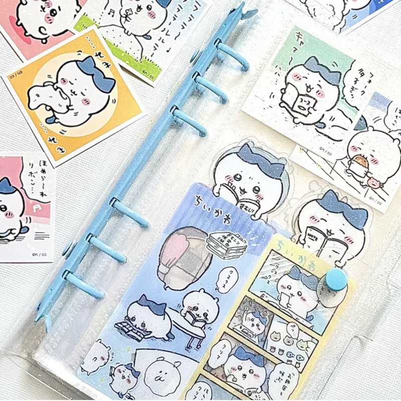 Set de marcapáginas estilo Chiikawa: adorables marcapáginas decorativos con fotos de Hachiware y Usagi