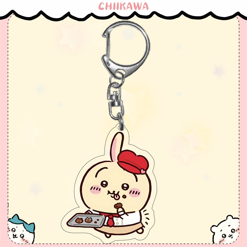 Chiikawa Usagi Hachiware Acrylic Double-Sided Keychain