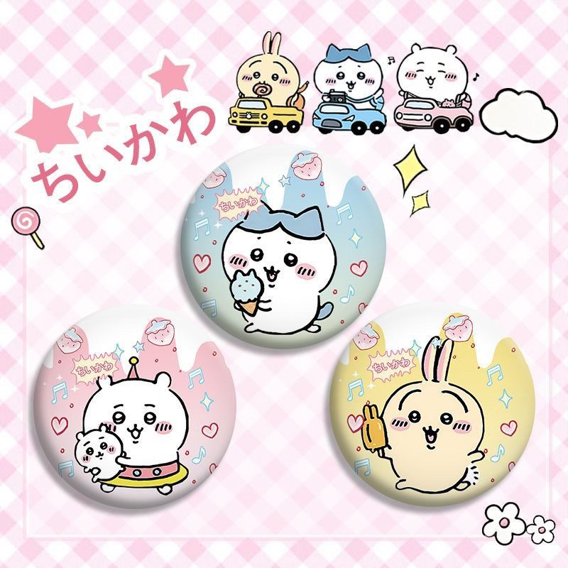Chiikawa Usagi Hachiware Double Flash Badge