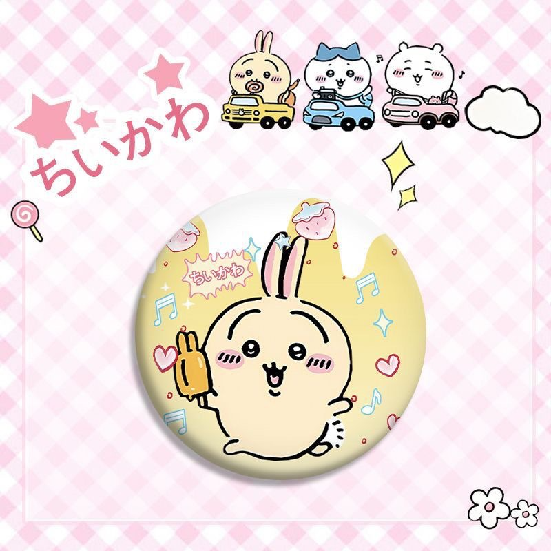 Chiikawa Usagi Hachiware Double Flash Badge