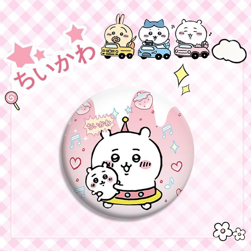 Chiikawa Usagi Hachiware Double Flash Badge