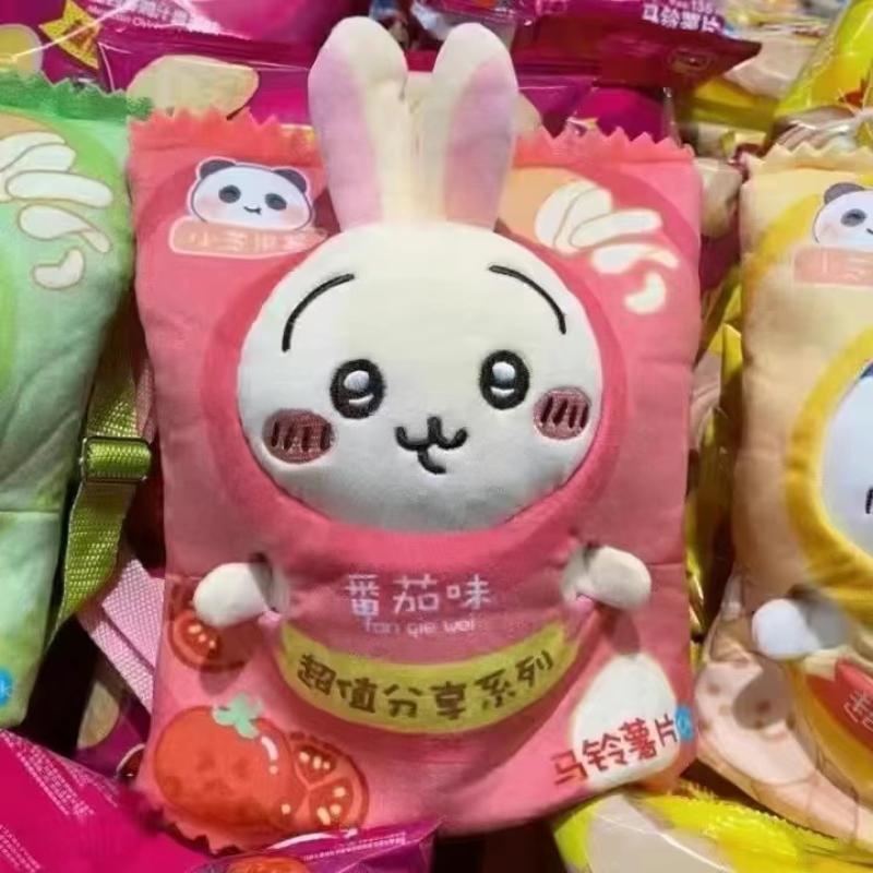 Chiikawa Plush Toy + Chips Snack Pack Bag| Chiikawa,Usagi, Hachiware, Multiple Options
