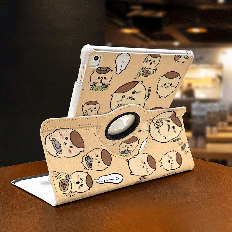 Chiikawa iPad 9 Rotating Leather Case – Air 6, Pro 2024, Mini 6/5, 10th Gen 9.7-inch Shockproof Cove