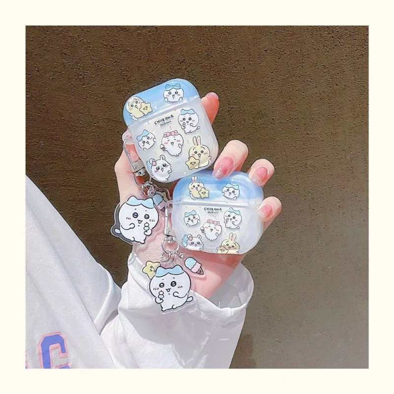 Cute Wavy Polka Dot Design Chiikawa Airpods Pro2/Airpods 1/2/3 Protector Airpods Case