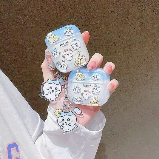 Cute Wavy Polka Dot Design Chiikawa Airpods Pro2/Airpods 1/2/3 Protector Airpods Case