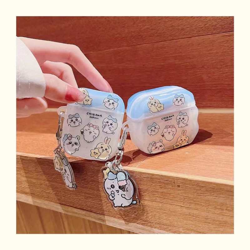 Cute Wavy Polka Dot Design Chiikawa Airpods Pro2/Airpods 1/2/3 Protector Airpods Case