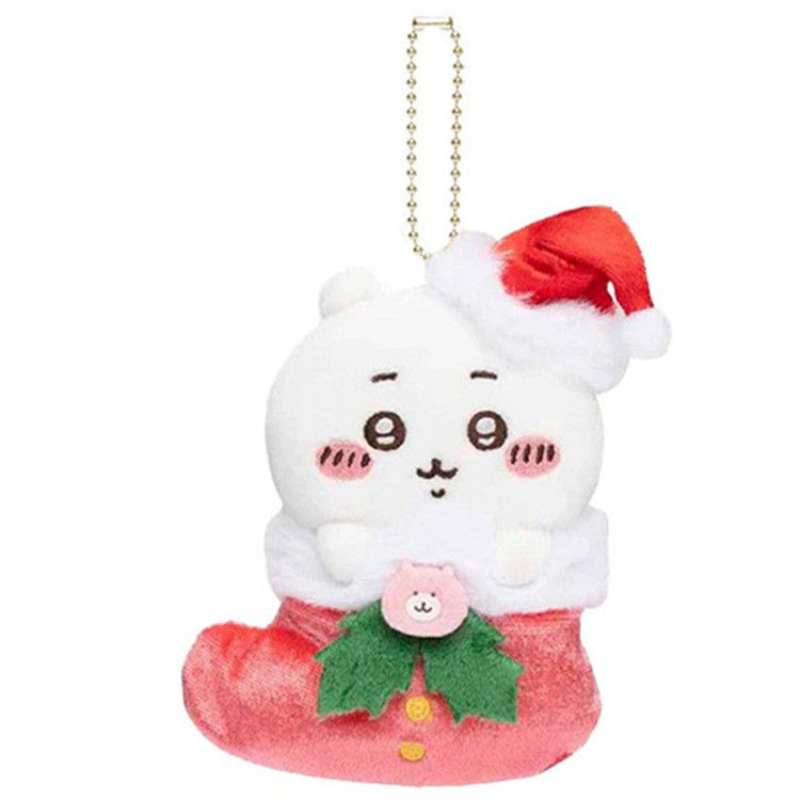 Cute Chiikawa Christmas Stocking Series Plush Keychain