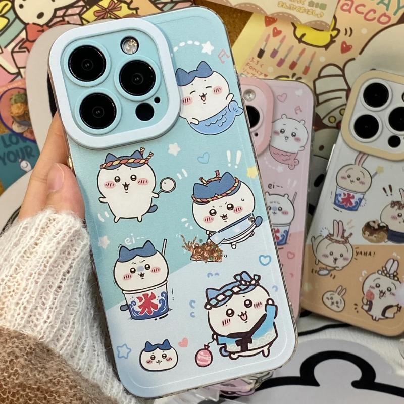 Cute Chiikawa Hachiware Usagi iPhone Case - Adorable & Protective