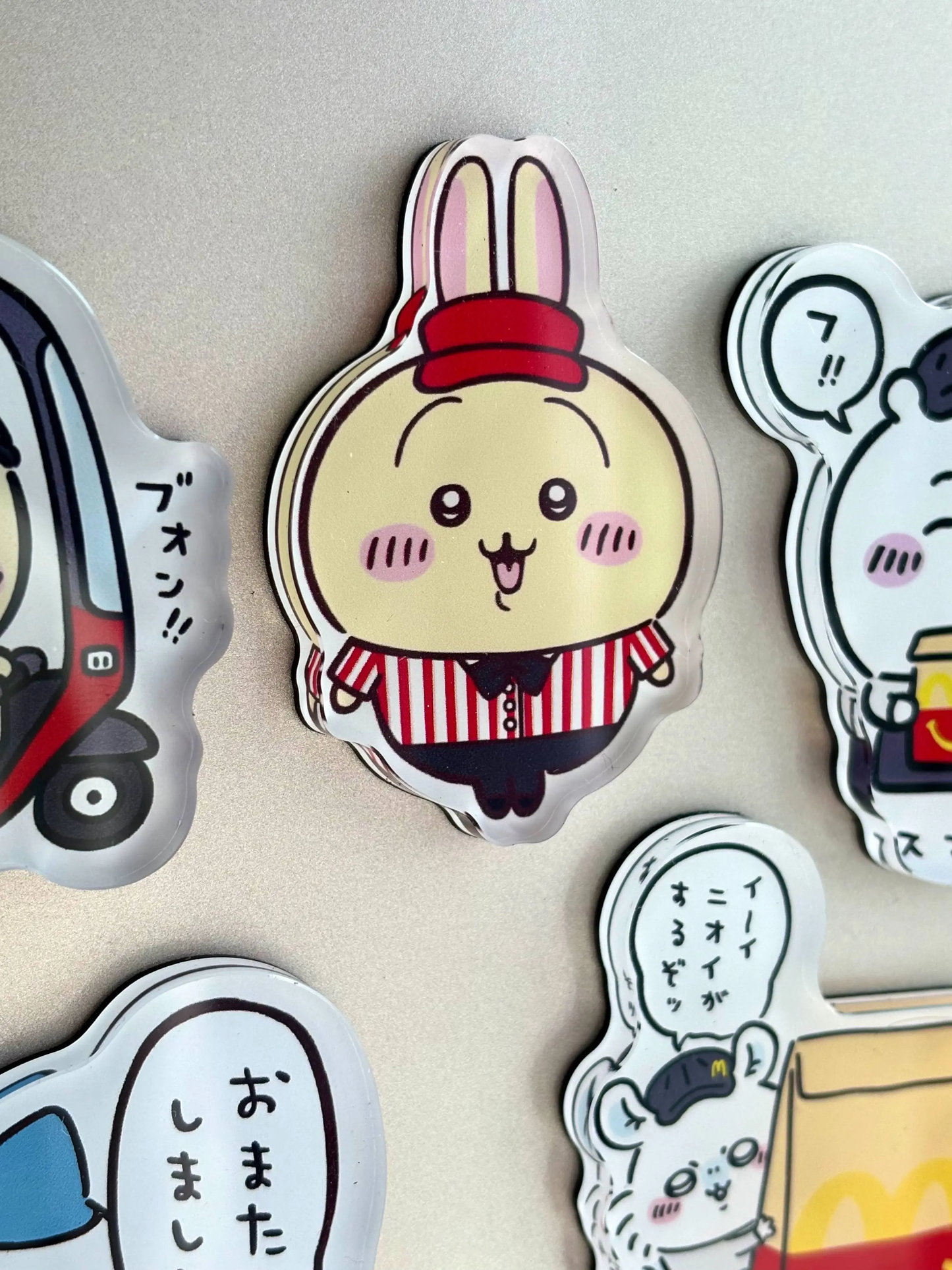 Cute Chiikawa Refrigerator Sticker Usagi Hachiware Refrigerator Sticker