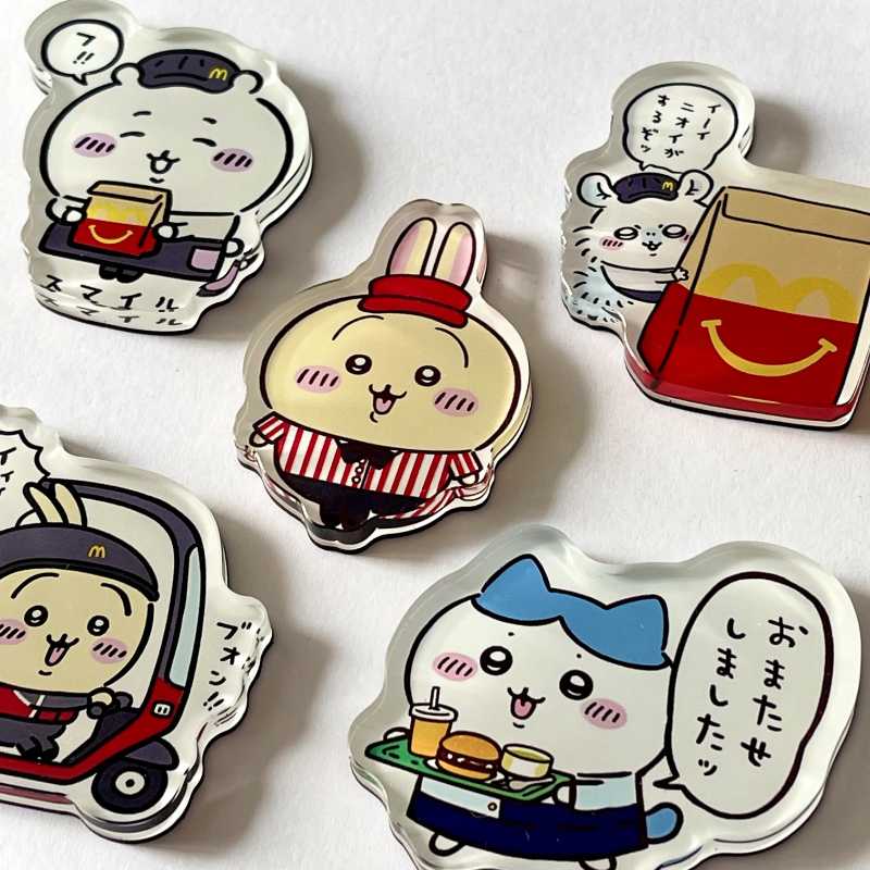 Cute Chiikawa Refrigerator Sticker Usagi Hachiware Refrigerator Sticker