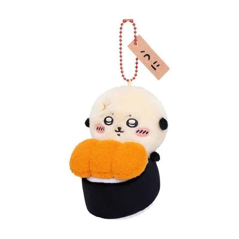 Cute Chiikawa Usagi Hachiware Bear Sushi Plush Keychain Gift - Adorable Collectible Toy