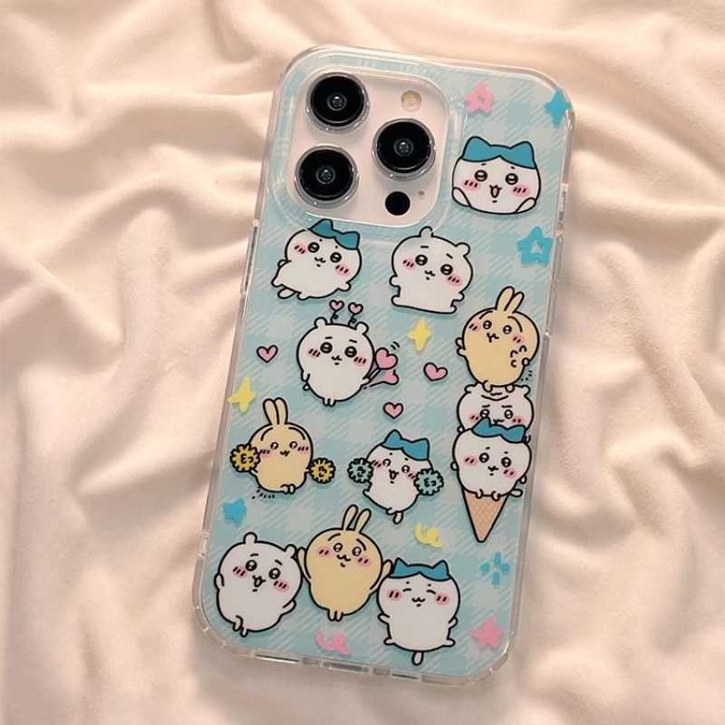 Cute Chiikawa Usagi Hachiware Iphone  Case for iPhone 15,15Pro,14, 13, 12, 11