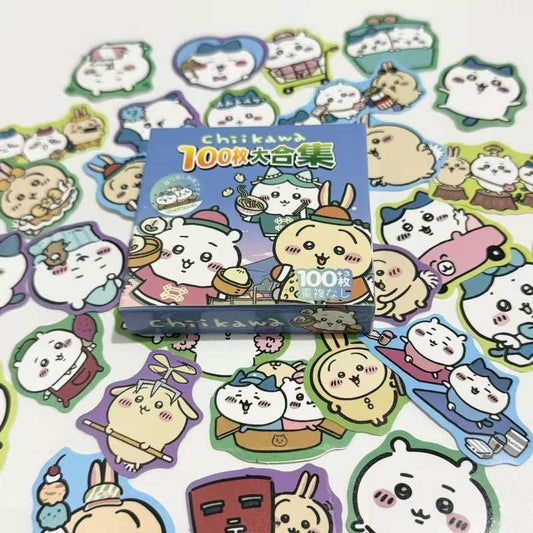 100pack Cute Chiikawa Waterproof Stickers