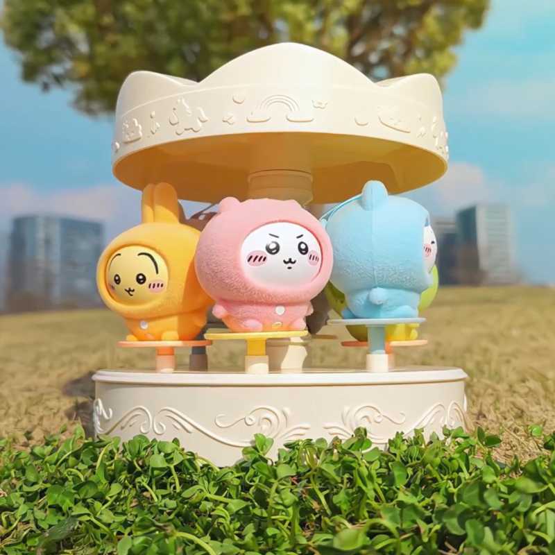 Miniso Official |Chiikawa Pajamas Series 4 Faces Swap Blind Box Yellow Usagi/Pink Chiikawa/Blue Hachiware/Grey Rakko/Green Kurimanju/Purple Momonga