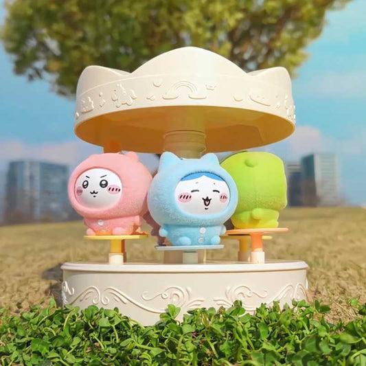 Miniso Official |Chiikawa Pajamas Series 4 Faces Swap Blind Box Yellow Usagi/Pink Chiikawa/Blue Hachiware/Grey Rakko/Green Kurimanju/Purple Momonga