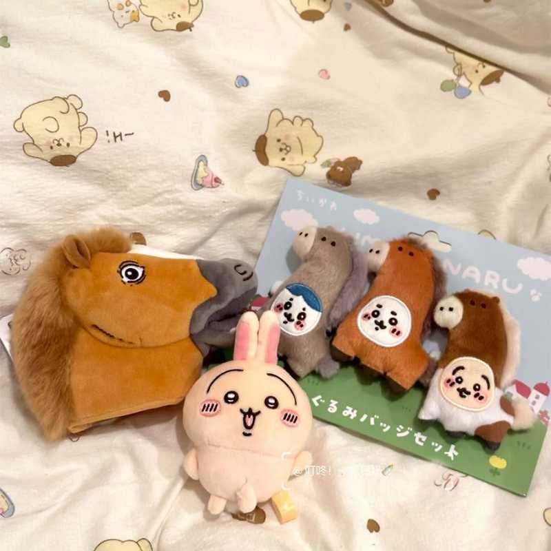 Chiikawa Year of the Horse Usagi Plush Bag Charm – Cute Horse Head Stuffed Doll Pendant Gift