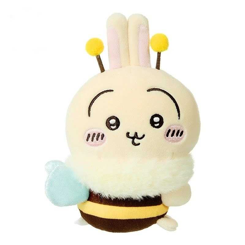MINISO Official | Chiikawa Sakura Season Plush Clips | Hachiware & Usagi Bee Design